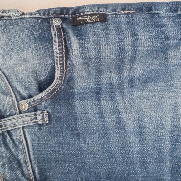 Silver Women's Elyse Straight Distressed Jeans Size 36/32 - Picture 3 of 8